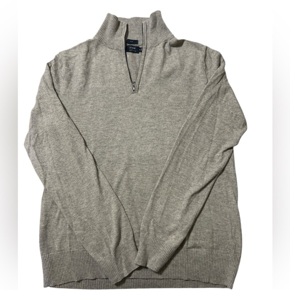 J. Crew Harbor Cotton Slim Fit 1/4 Zip size M - Picture 1 of 3